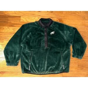 NEW   G III 4 Her Philadelphia Eagles Women's Pullover Thick Fleece Snaps sz XL